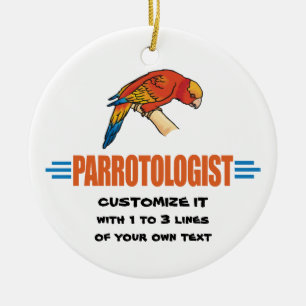 Grappig Ik Hou Van Papegaaien Keramisch Ornament