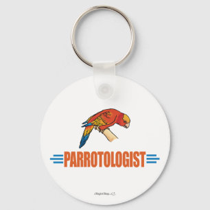 Grappig Ik Hou Van Papegaaien Sleutelhanger