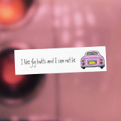 Grappig Ik hou van Pink Figaro Car Bumpersticker