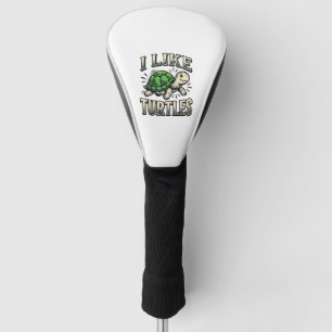 Grappig Ik Hou Van Schildpadden Vintage Schildpad Golfheadcover