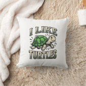 Grappig Ik Hou Van Schildpadden Vintage Schildpad Kussen (Deken)