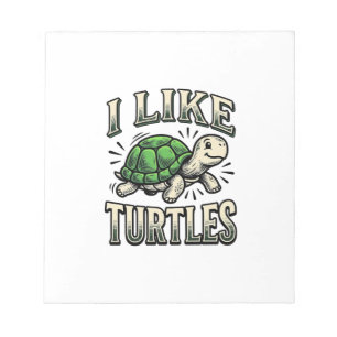 Grappig Ik Hou Van Schildpadden Vintage Schildpad Notitieblok