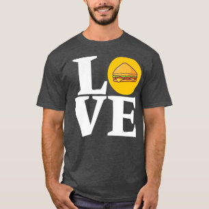 Grappig Ik hou van Subsandwiches Submarine Sandwic T-shirt