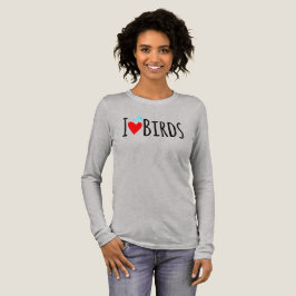Grappig Ik Hou Van Vogels Tri-Blend Shirt