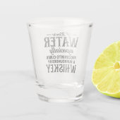 Grappig, ik hou van water bevroren in whiskey shot glas (Achterkant)