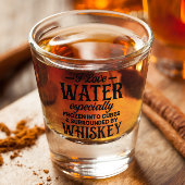 Grappig ik hou van water bevroren in whisky shot glas