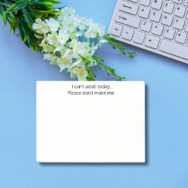 Grappig, ik kan vandaag niet volwassen zijn. Maak  Post-it® Notes