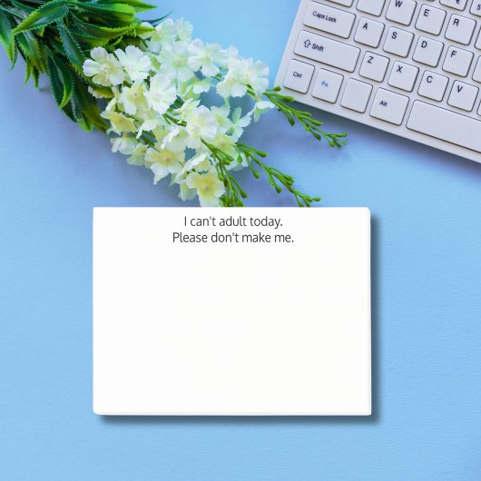 Grappig, ik kan vandaag niet volwassen zijn. Maak Post-it® Notes