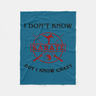 Grappig ik ken karate student riem kung fu grap fleece deken