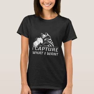 Grappig, ik leg vast wat ik wil Fotograferende kat T-shirt