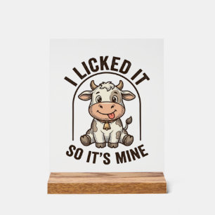 Grappig Ik Likte Het Koe Vintage Boerderij Shirt O Acryl Bord