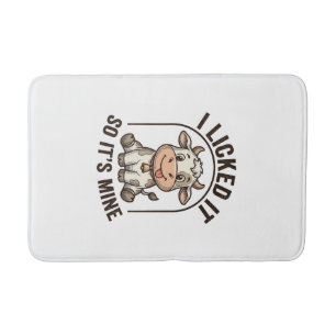 Grappig Ik Likte Het Koe Vintage Boerderij Shirt O Badmat