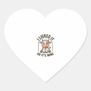 Grappig Ik Likte Het Koe Vintage Boerderij Shirt O Hart Sticker