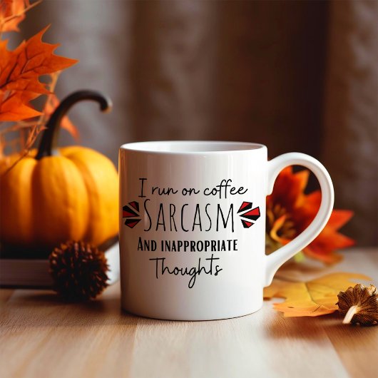 Grappig ik loop op koffiemok