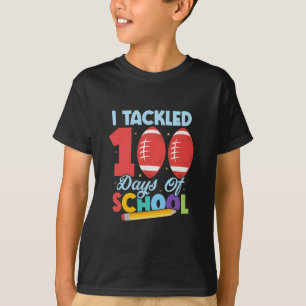 Grappig ik pakte 100 dagen schoolvoetbal kids t-shirt