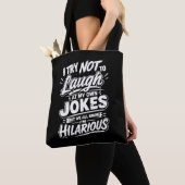 Grappig ik probeer niet te lachen om mijn eigen gr tote bag (Dichtbij)
