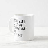 Grappig Ik Rescue Garen Haak Lover Koffiemok (Voorkant links)