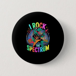 Grappig Ik Rock Het Spectrum Autisme Leraar Stimmi Ronde Button 5,7 Cm
