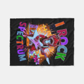 Grappig ik rock het spectrum autisme moeder bewust fleece deken (Voorkant (Horizontaal))