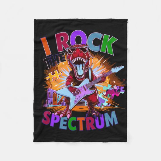 Grappig ik rock het spectrum autisme moeder bewust fleece deken (Voorkant)