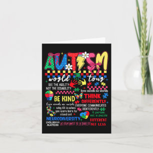 Grappig Ik Rock Het Spectrum Autisme World Tour Au Kaart
