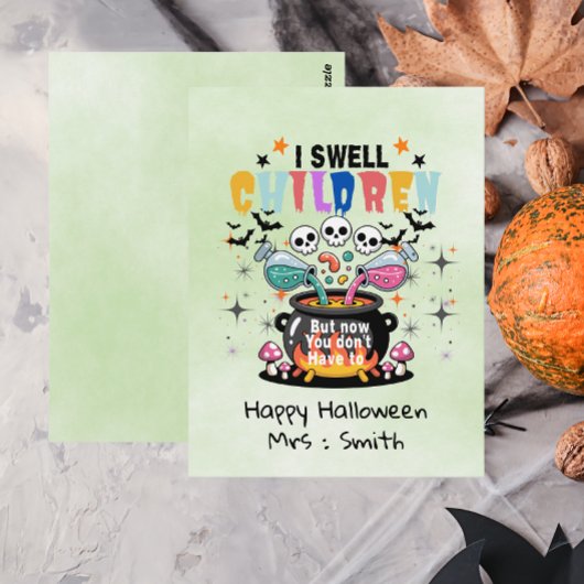 Grappig Ik Ruik Kinderen Engelse Leraar Halloween Briefkaart