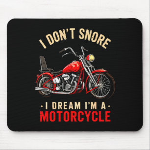 Grappig Ik Slaap Niet Ik Droom Dat Ik Een Motorfie Muismat