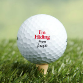 Grappig, ik verberg gepersonaliseerde golfballen