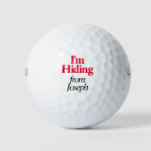 Grappig, ik verberg gepersonaliseerde golfballen (Voorkant)