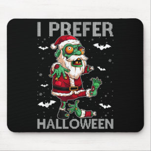 Grappig, ik verkies Halloween Kerstman Zombie Leli Muismat