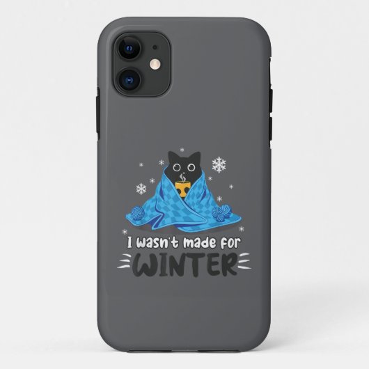 Grappig Ik Was Niet Gemaakt Voor Winter Schattige Case-Mate iPhone Case (Achterkant)