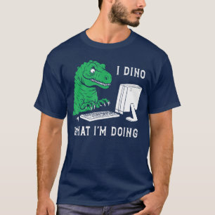 Grappig ik weet niet wat ik doe cadeau vriend vrie t-shirt