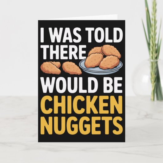 Grappig, ik werd verteld dat er kipnuggets zouden kaart (Voorkant)