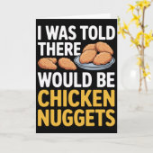 Grappig, ik werd verteld dat er kipnuggets zouden kaart (Gele Bloem)