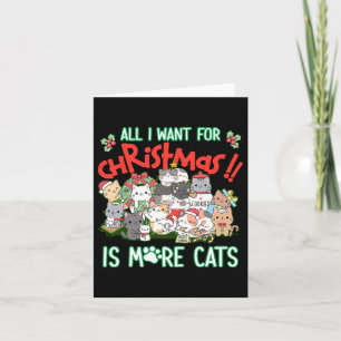 Grappig, ik wil alleen maar meer katten voor Kerst Kaart
