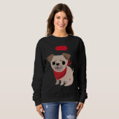 Grappig ik zet je, grappige pug lover shirt Premiu (Voorkant volledig)