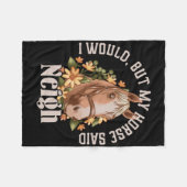 Grappig: "Ik zou Fleece Deken (Voorkant (Horizontaal))