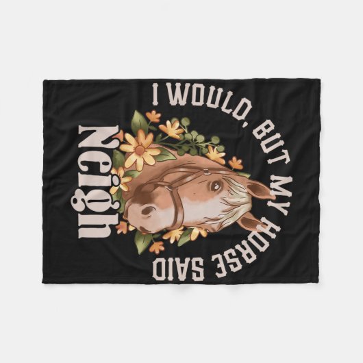 Grappig: "Ik zou Fleece Deken (Voorkant (Horizontaal))