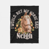 Grappig: "Ik zou Fleece Deken (Voorkant)