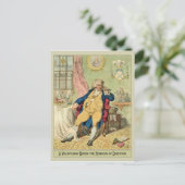 Grappig illustratie door James Gillray Briefkaart (Staand voorkant)