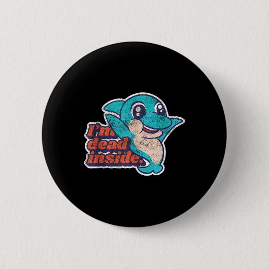 Grappig im dood binnen mentale gezondheid bewustzi ronde button 5,7 cm (Voorkant)