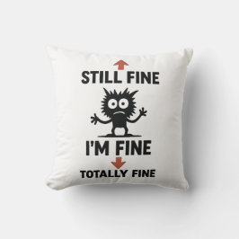 Grappig "I'm Fine" Arrows Cartoon T-shirt Kussen