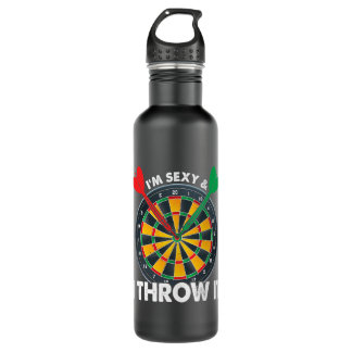 Grappig im sexy ik gooi het darts spel darts board waterfles 