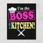 Grappig in de baas in deze keuken T-shirt koken (Achterkant)