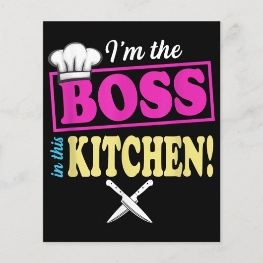 Grappig in de baas in deze keuken T-shirt koken (Voorkant)