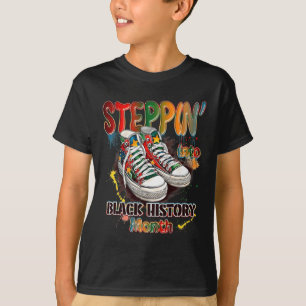 Grappig in de schoenen van Black History Month sta T-shirt