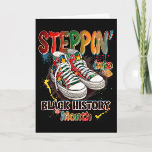Grappig in de schoenen van de Black History Month  Kaart