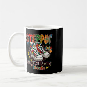 Grappig in de schoenen van de Black History Month  Koffiemok