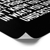 Grappig in een filosofisch citaat voor leraren poster (Hoek)