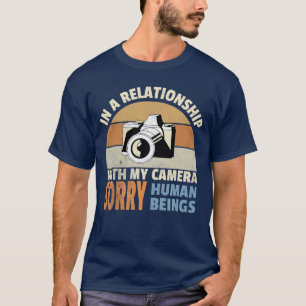 Grappig in een Relatie filmmaken en camera liefde T-shirt